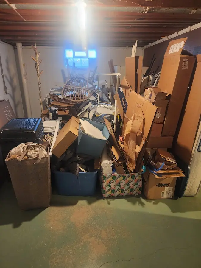 Roll-off dumpster container at job site for Concrete Dumpster Rental in Ponca City